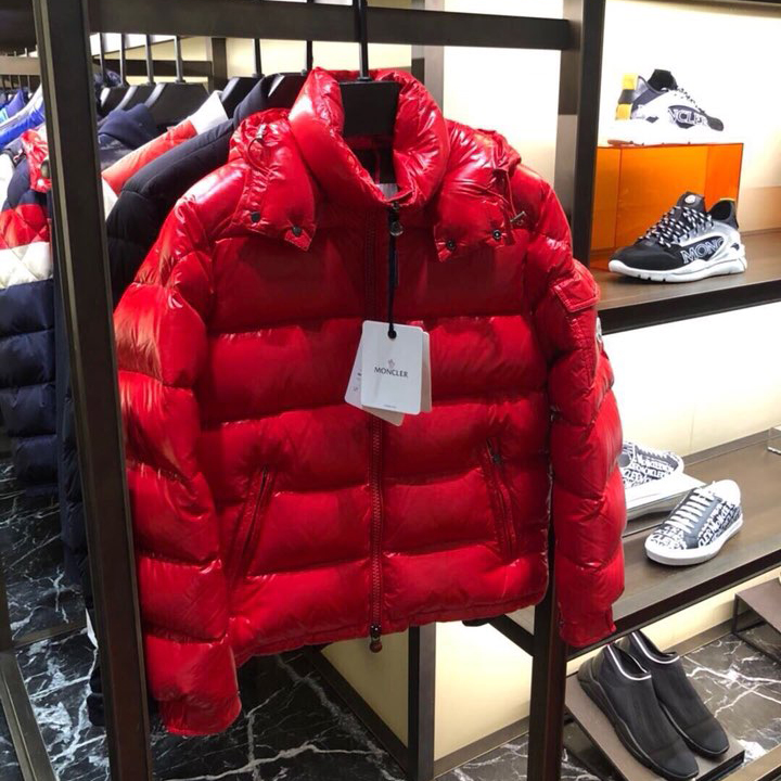 Moncler Red Down Jacket - DesignerGu