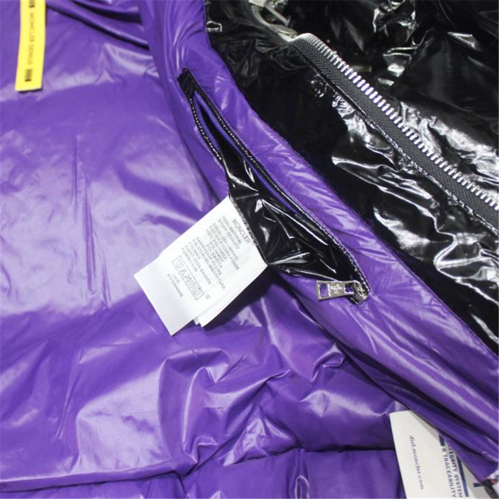 Moncler Down Jacket Black/Purple - DesignerGu