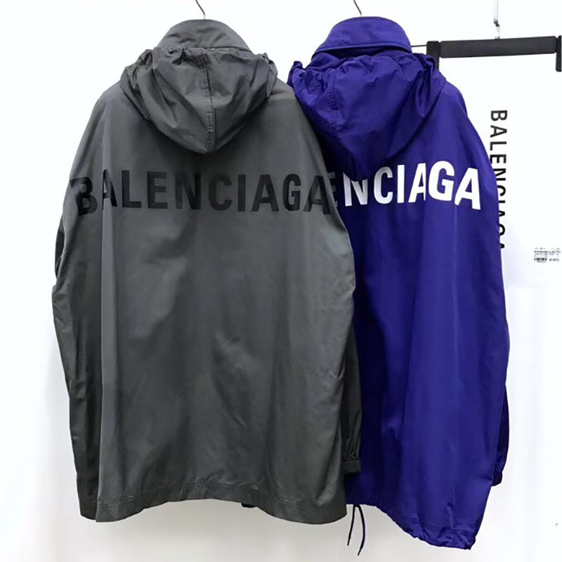 Balenciaga Zip-Up Jacket In Grey - DesignerGu