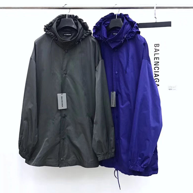 Balenciaga Zip-Up Jacket In Grey - DesignerGu