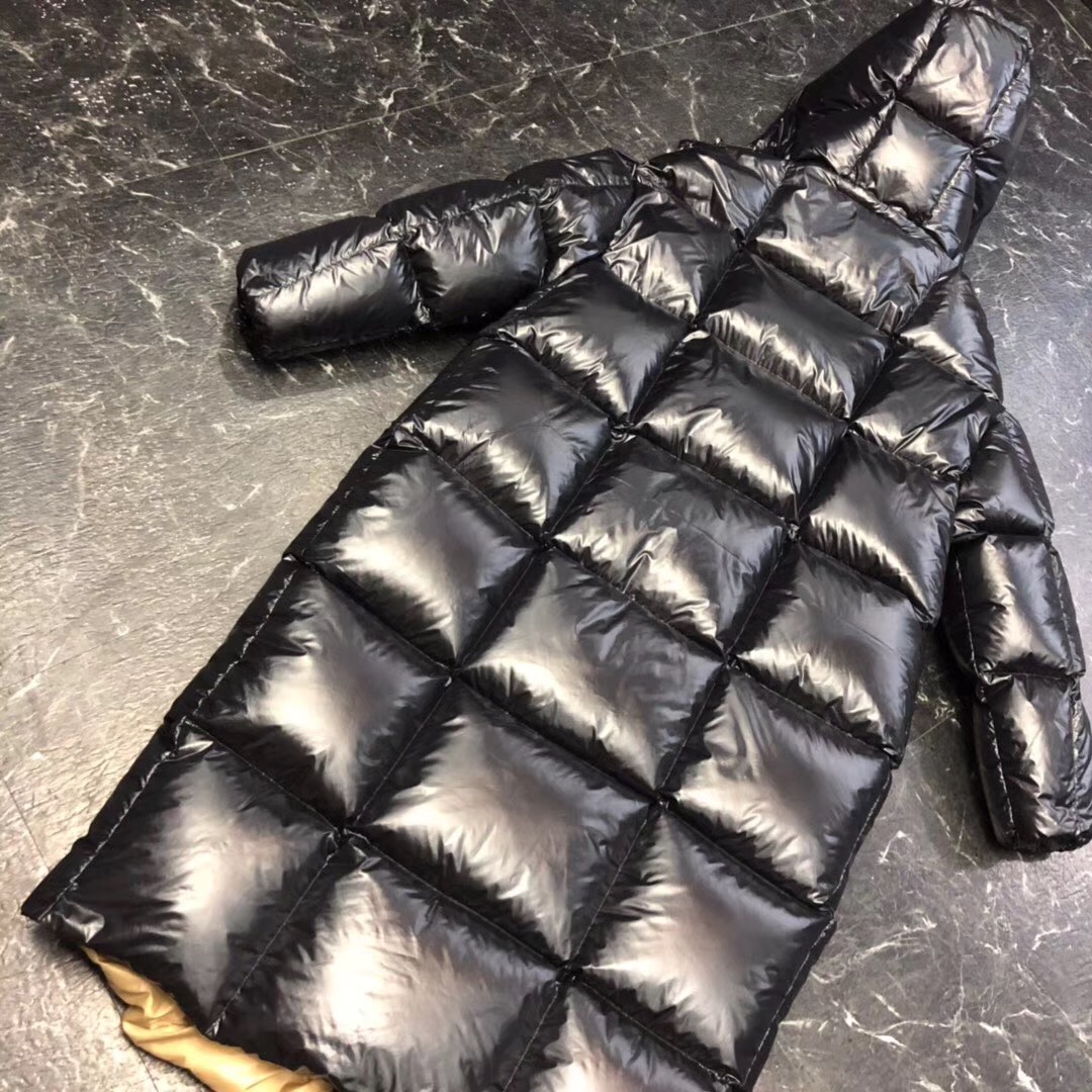 Moncler Black Long Down Jacket - DesignerGu