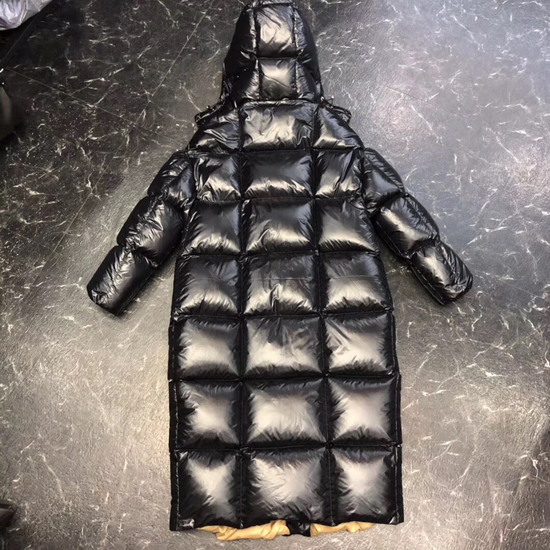 Moncler Black Long Down Jacket - DesignerGu