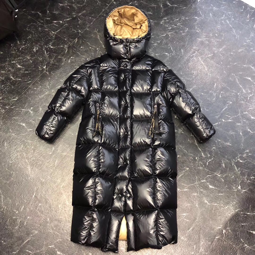 Moncler Black Long Down Jacket - DesignerGu