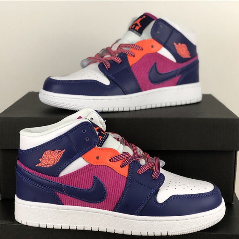 Jordan Air Jordan 1 Mid GS Fire Pink - DesignerGu