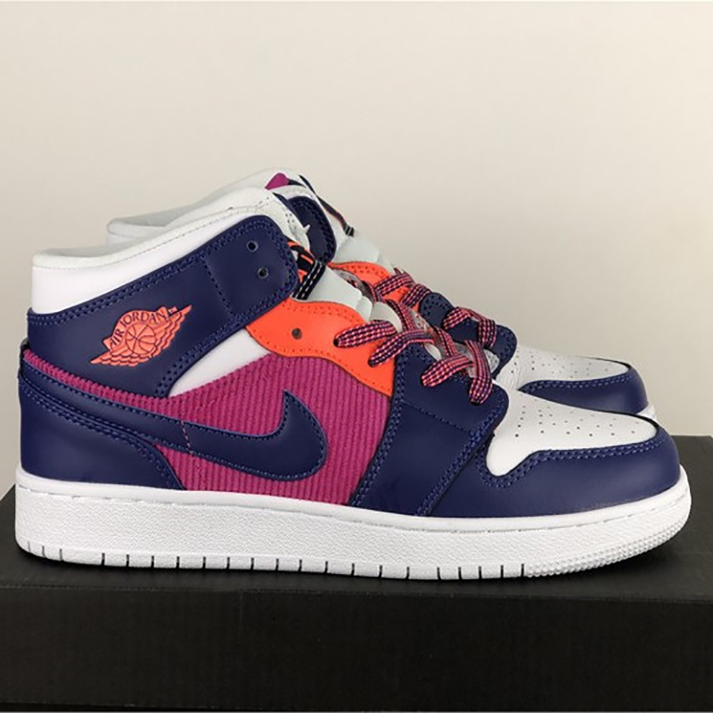 Jordan Air Jordan 1 Mid GS Fire Pink - DesignerGu