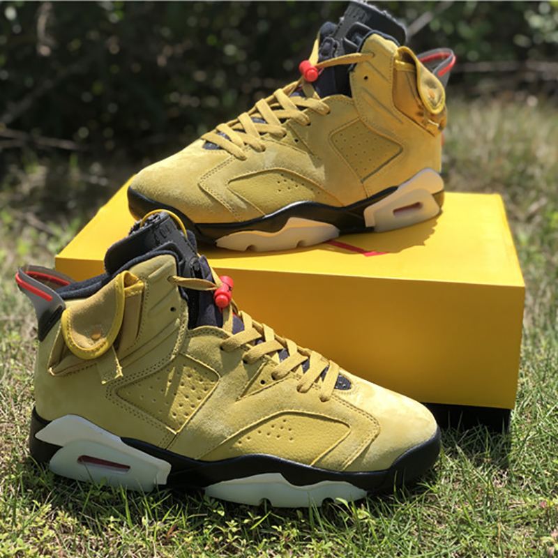 Jordan Travis Scott AJ6 Yellow - DesignerGu