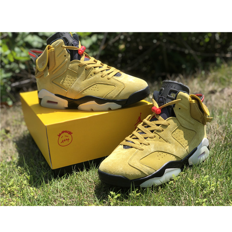 Jordan Travis Scott AJ6 Yellow - DesignerGu