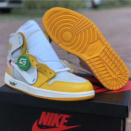 Off-White™ X Air Jordan 1 "Canary Yellow" - DesignerGu