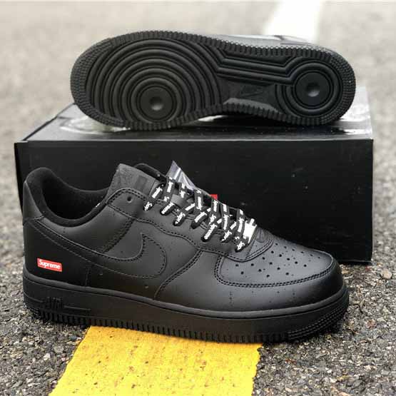 Nike X Supreme Air Force 1 Black - DesignerGu