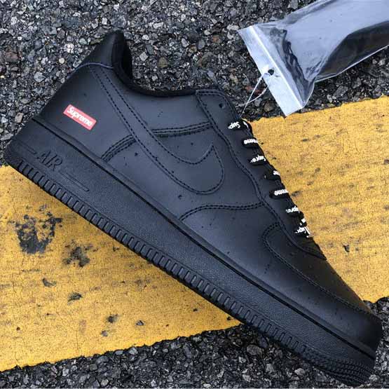 Nike X Supreme Air Force 1 Black - DesignerGu