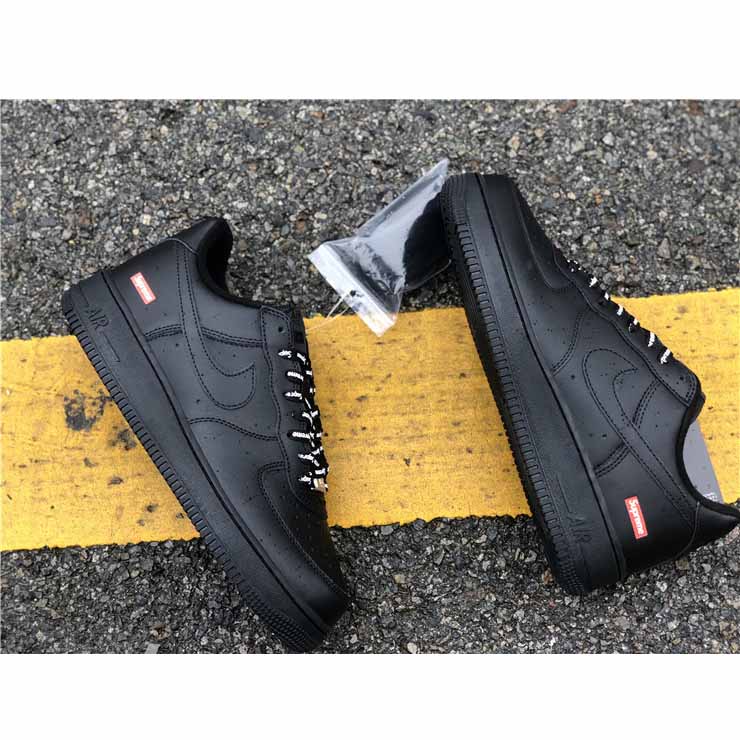 Nike X Supreme Air Force 1 Black - DesignerGu