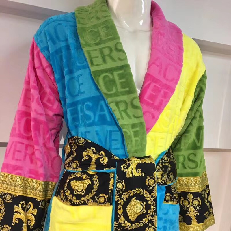 Versace I Love Baroque Bathrobe Multicolour - DesignerGu