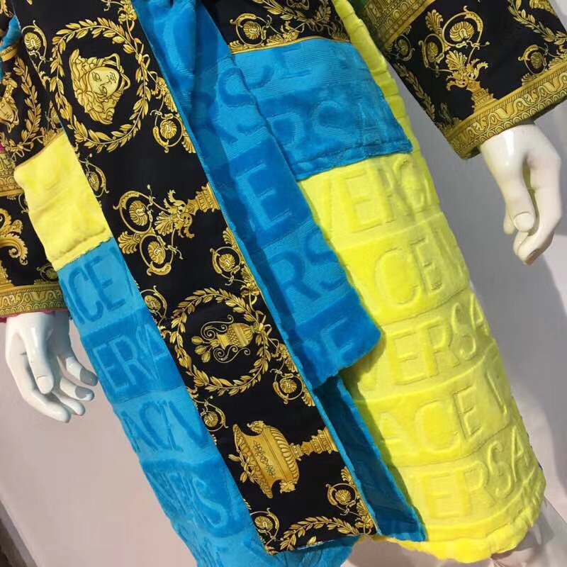 Versace I Love Baroque Bathrobe Multicolour - DesignerGu