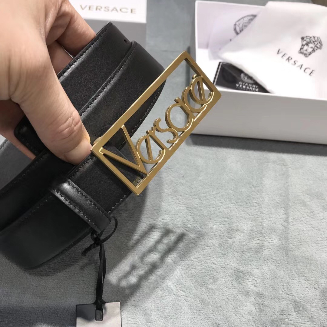 Versace Leather Belt - DesignerGu