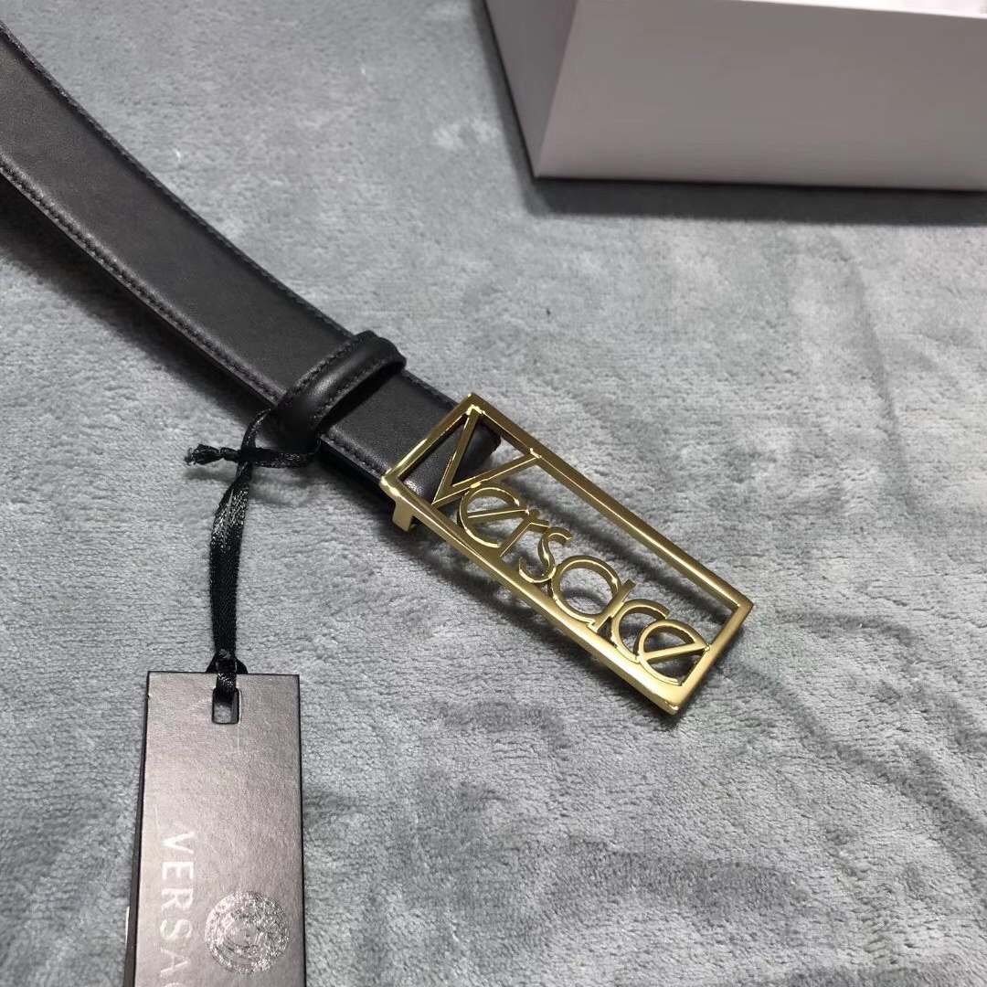 Versace Leather Belt - DesignerGu