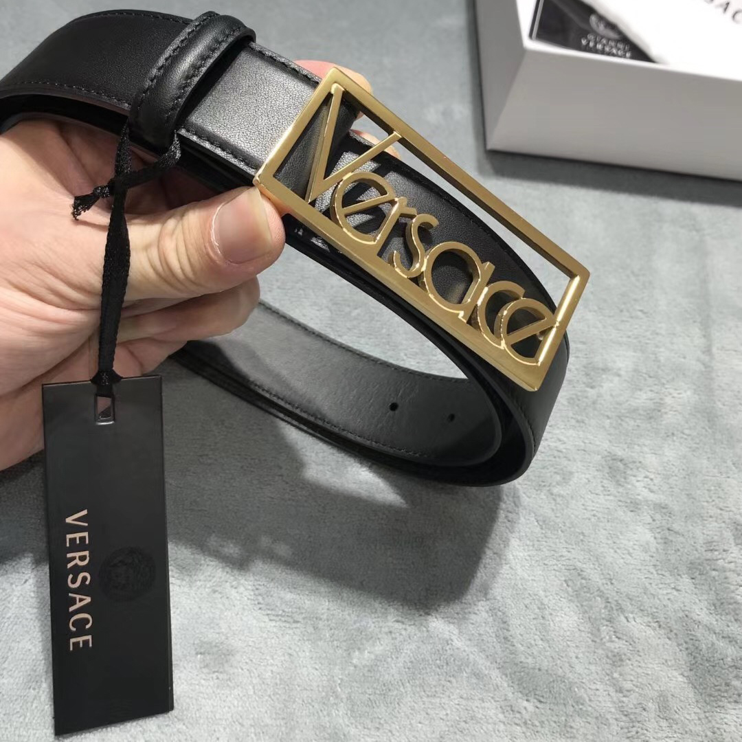 Versace Leather Belt - DesignerGu