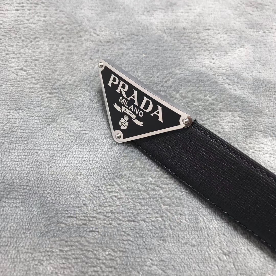 Prada Leather Belt - DesignerGu