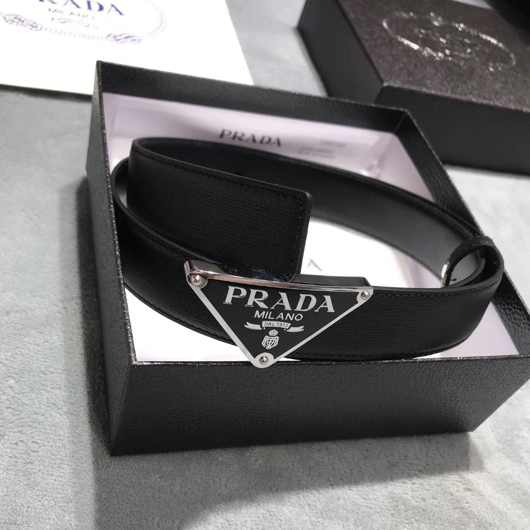 Prada Leather Belt - DesignerGu