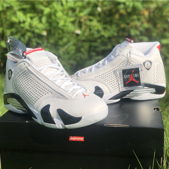 Jordan AJ14 White Red BV7630-106 - DesignerGu