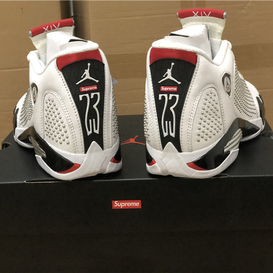 Jordan AJ14 White Red BV7630-106 - DesignerGu