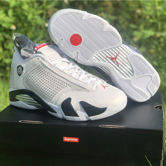 Jordan AJ14 White Red BV7630-106 - DesignerGu