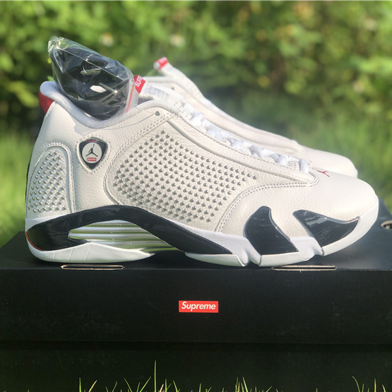 Jordan AJ14 White Red BV7630-106 - DesignerGu