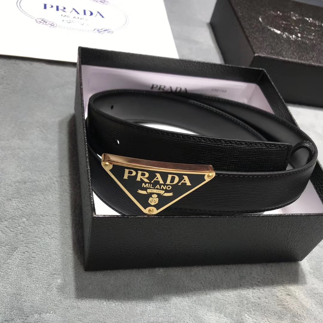 Prada Leather Belt - DesignerGu