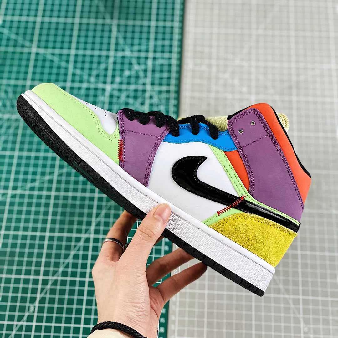 Jordan AJ1 Mid SE “Lightbulb” Multicolor - DesignerGu