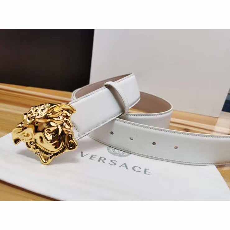 Versace Medusa Head Leather Belt - DesignerGu