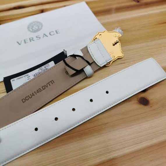 Versace Medusa Head Leather Belt - DesignerGu