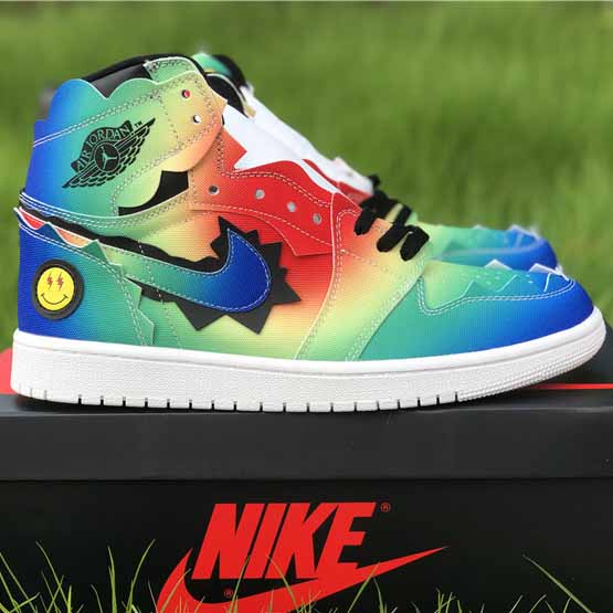 Jordan J Balvin AJ1 High OG Sneaker - DesignerGu