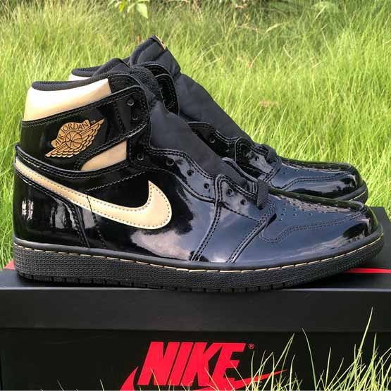 Jordan AJ1 High OG "Black Gold" - DesignerGu