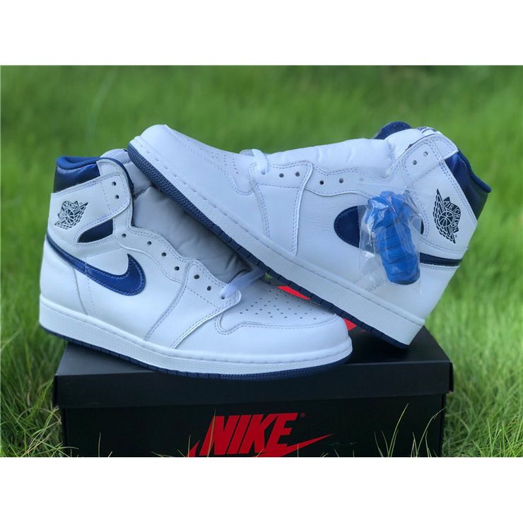 Air Jordan 1 OG Metallic Navy - DesignerGu