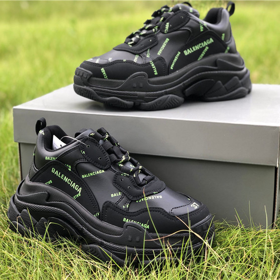 Balenciaga Allover Logo Triple S Sneaker - DesignerGu