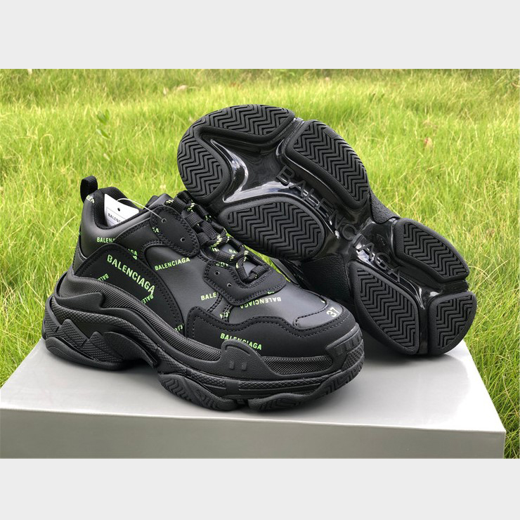 Balenciaga Allover Logo Triple S Sneaker - DesignerGu