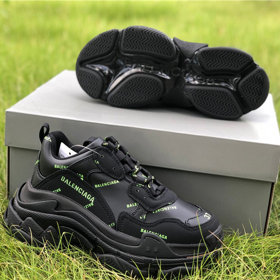 Balenciaga Allover Logo Triple S Sneaker - DesignerGu