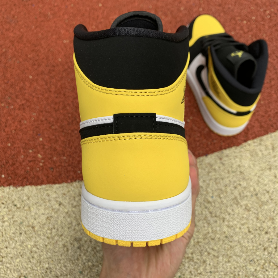 Jordan 1 Mid Yellow Toe Footasylum  - DesignerGu