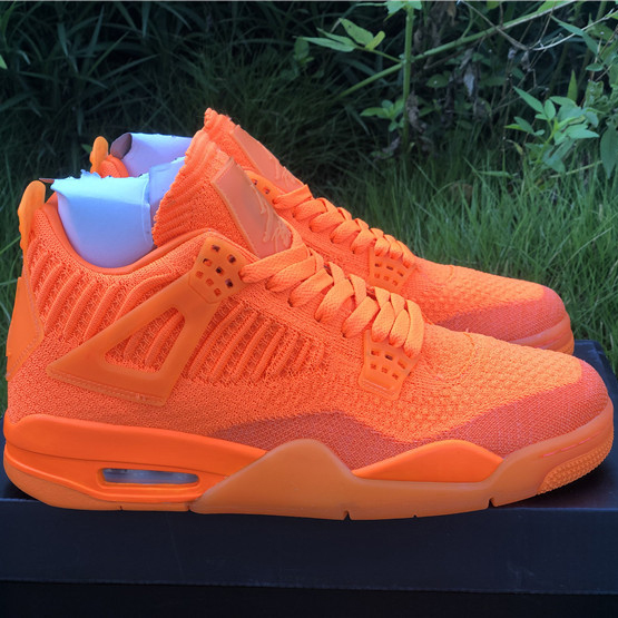 Jordan 4 Retro Flyknit Orange - DesignerGu