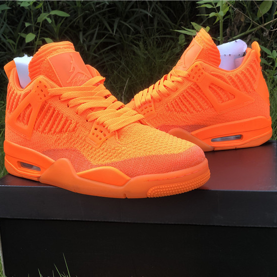 Jordan 4 Retro Flyknit Orange - DesignerGu