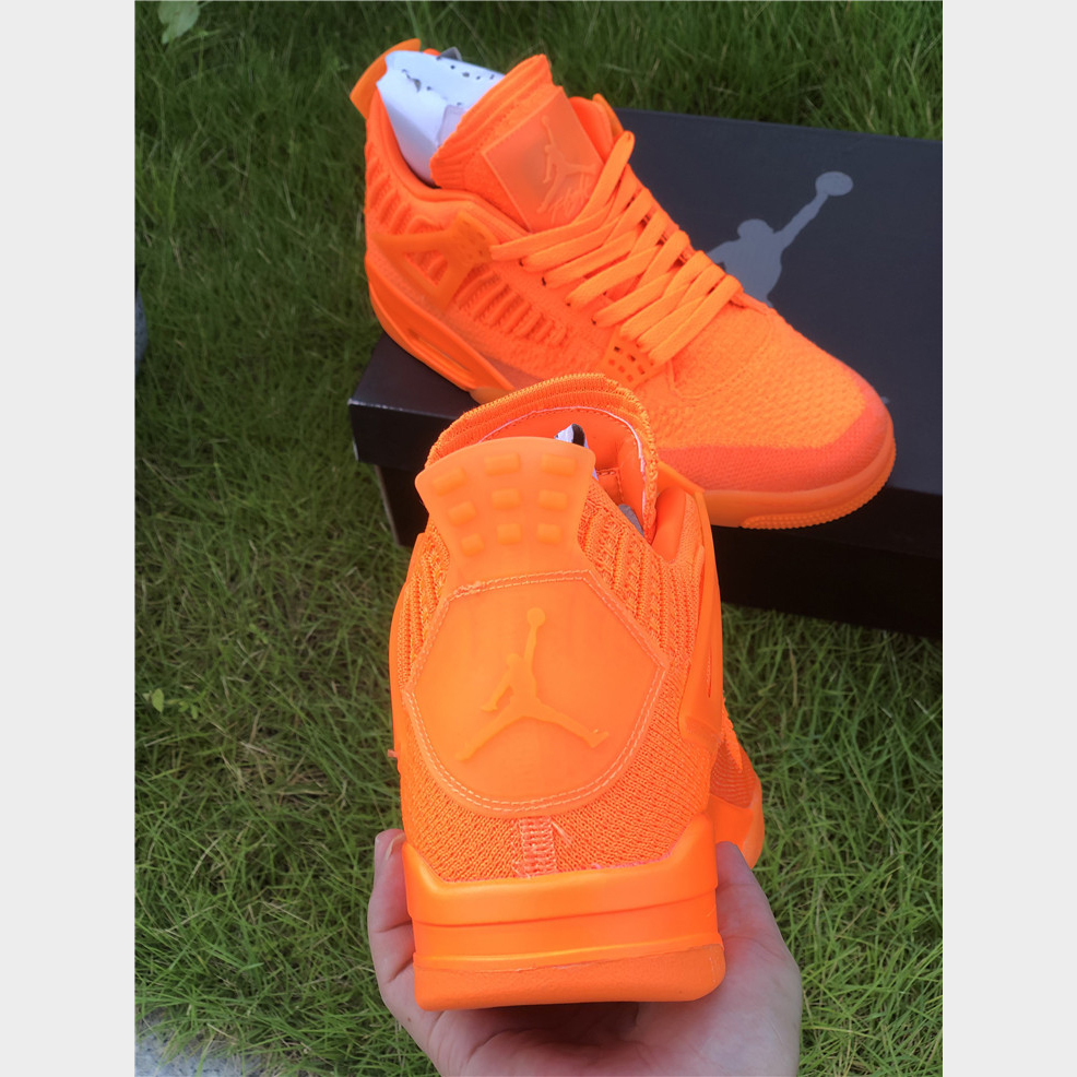 Jordan 4 Retro Flyknit Orange - DesignerGu