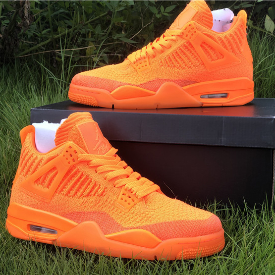 Jordan 4 Retro Flyknit Orange - DesignerGu