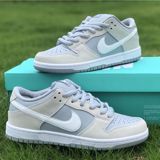 Nike Sb Dunk Low Trd White Summit Wolf Grey AR0778-110 - DesignerGu