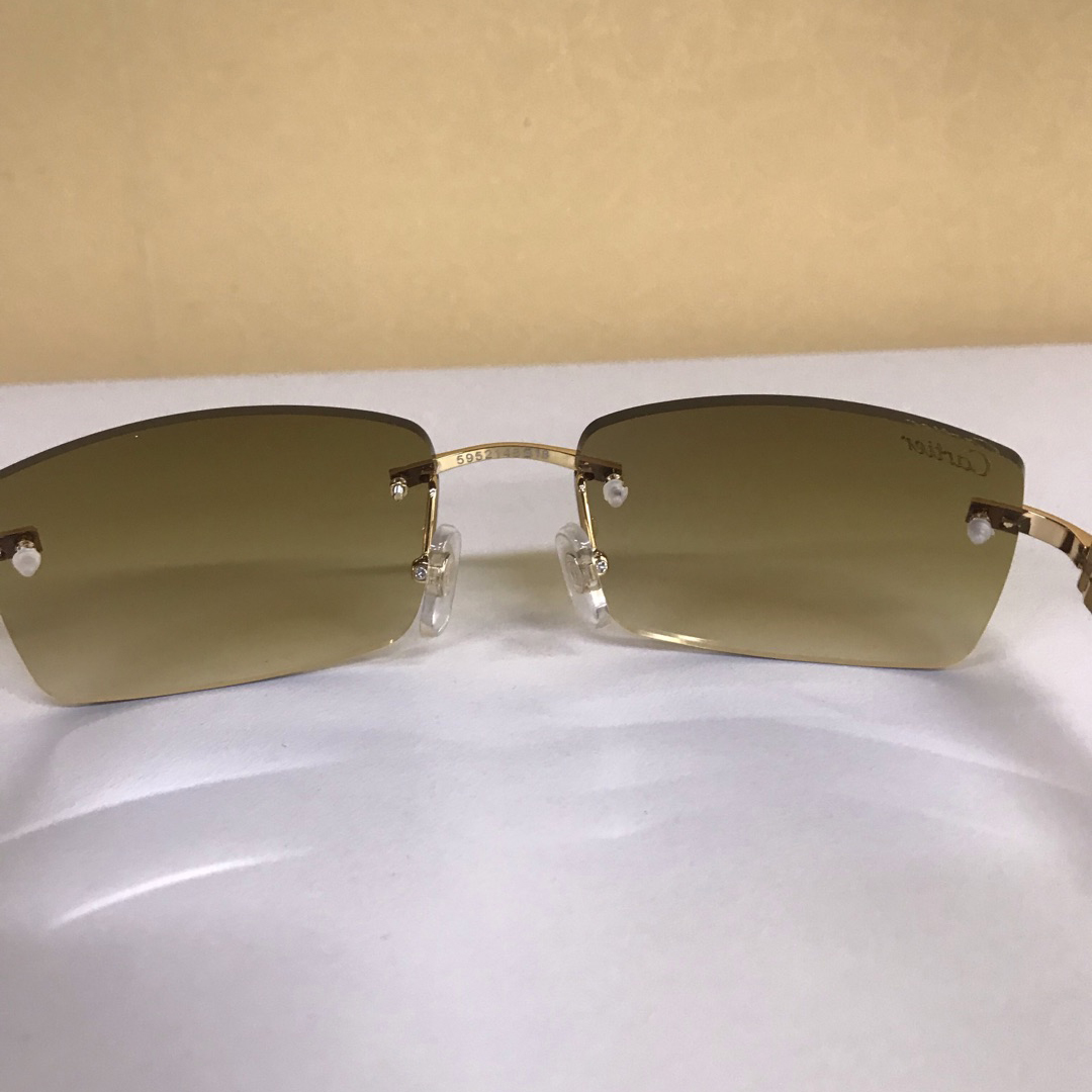 Cartier 3524012 White Buffalo Eyeglasses In Gold - DesignerGu