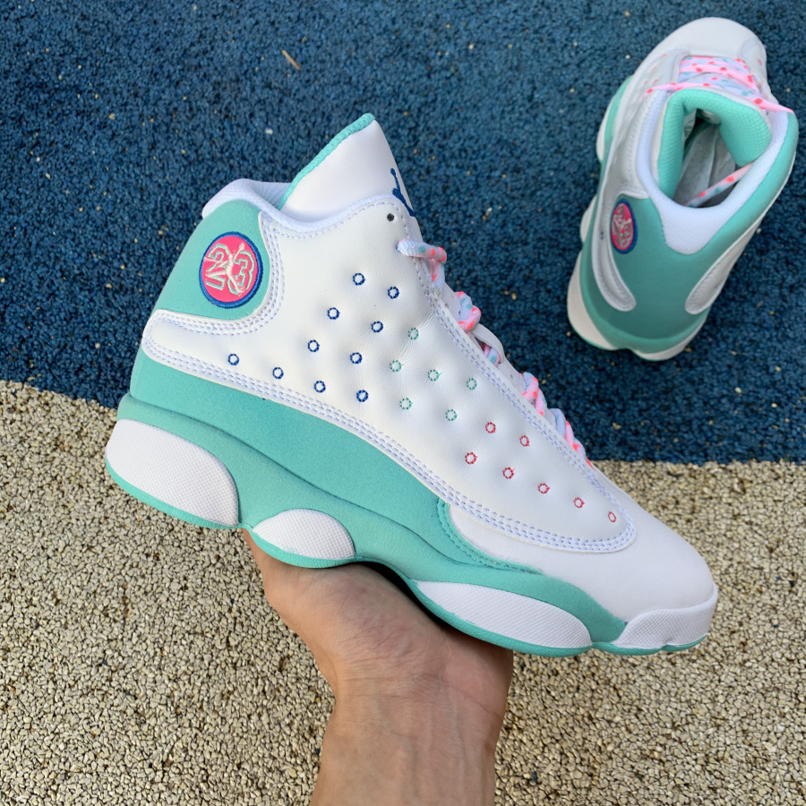 Jordan AJ13 Aurora Green 439358-100 - DesignerGu