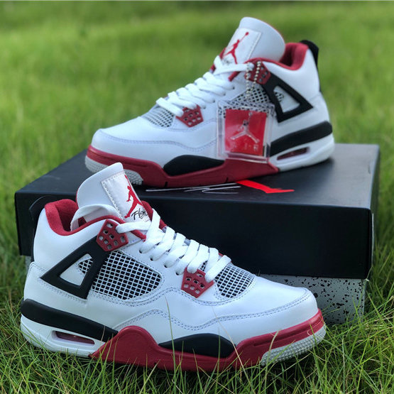 Jordan AJ4 Retro "Fire Red" 308497 110 - DesignerGu