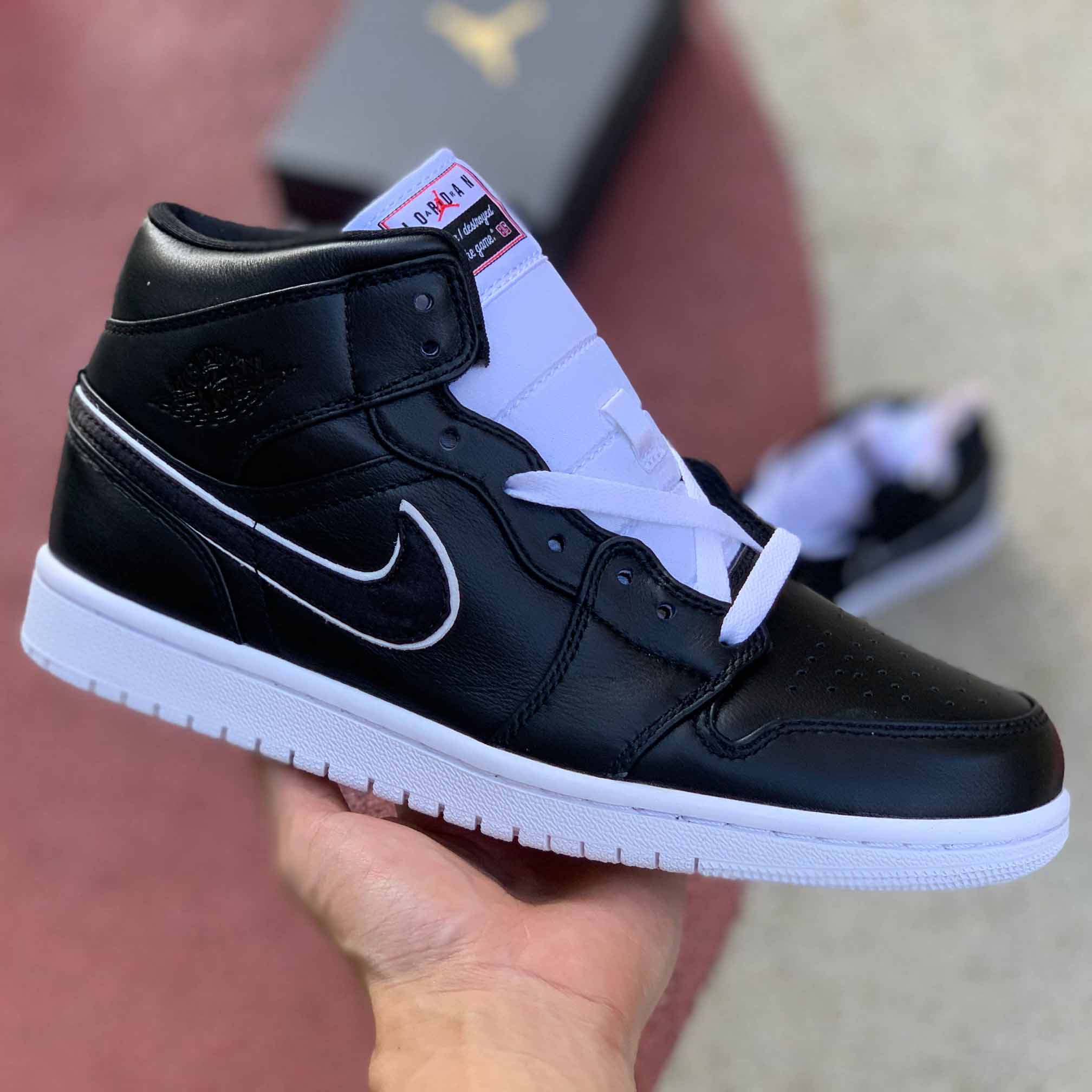 Air Jordan 1 Retro Mid "Maybe I Destroyed The Game" - DesignerGu