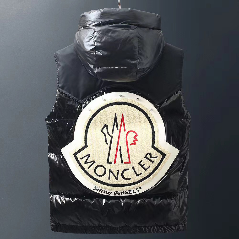 Moncler Black Down Ghany Vest - DesignerGu