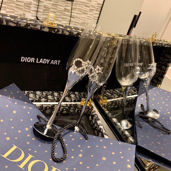 Dior Red Wine Glass - DesignerGu