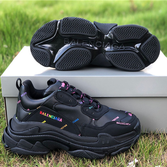 Balenciaga Allover Logo Triple S Sneaker - DesignerGu