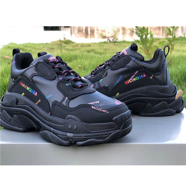 Balenciaga Allover Logo Triple S Sneaker - DesignerGu